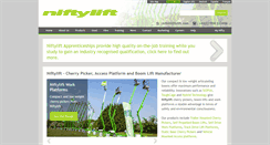 Desktop Screenshot of niftylift.com